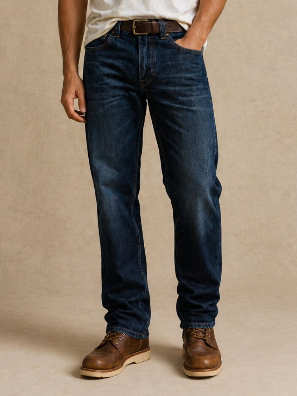 Lucky Brand Dean Straight Leg Jeans 29x34 Dark Wash Stretch Denim